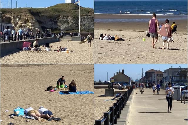 Families make the most of the sunshine in Sunderland.