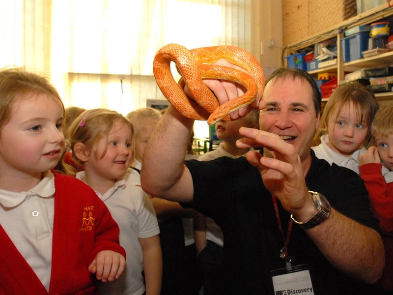 The Discovery Zoo spent a day at Harton Infants School in 2010. Is there someone you know in the photo?