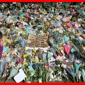 PABest Floral tributes at the bandstand in Clapham Common, London, for Sarah Everard. Pc Wayne Couzens, 48, appeared at the Old Bailey in London charged with the kidnap and murder of the 33-year-old. Picture date: Friday March 19, 2021.
