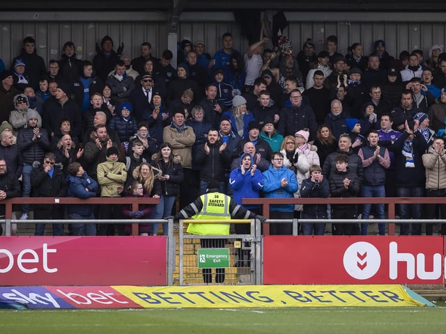 It's not exactly Pompey fans' favourite away trip, but 747 Blues supporters made it back north for the trip to Highbury in February - their second since the turn of the year. 3,370 were there in total.