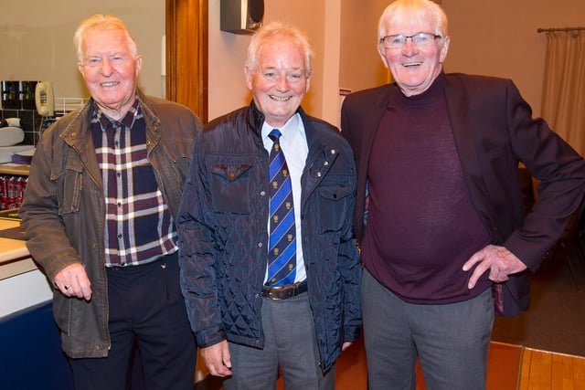 John Steed, Allan Ferguson and Hugh Gallagher at Jed Legion's 90th bash