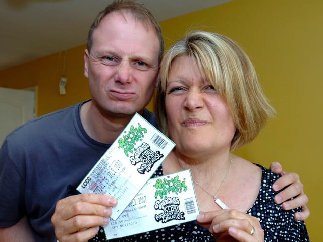 Katie and Stephen Wood  who were at the Artic Monkey's gig in Manchester in 2007