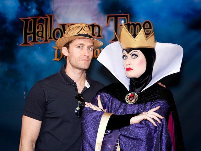 Morph into this classic Disney villain with a flash of purple eye shadow, bright red lipstick and heavy black eyeliner. Pull your hair back into a tight updo and add a crown for the final touches.