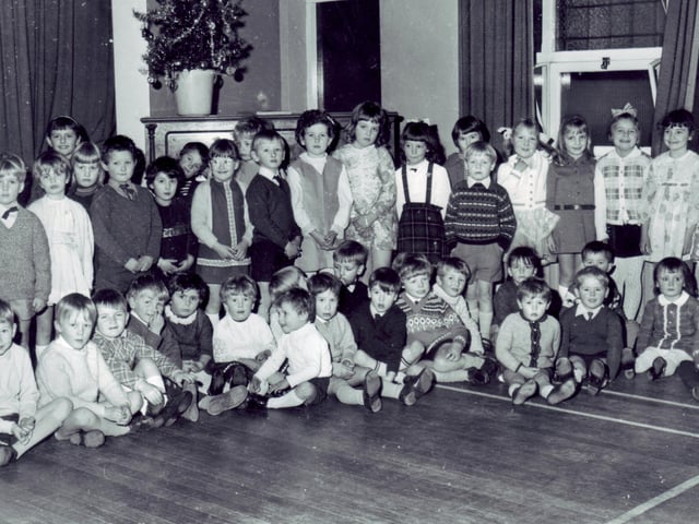 A Torrisholme Methodist Church Sunday School Christmas party in the late 1960s.
