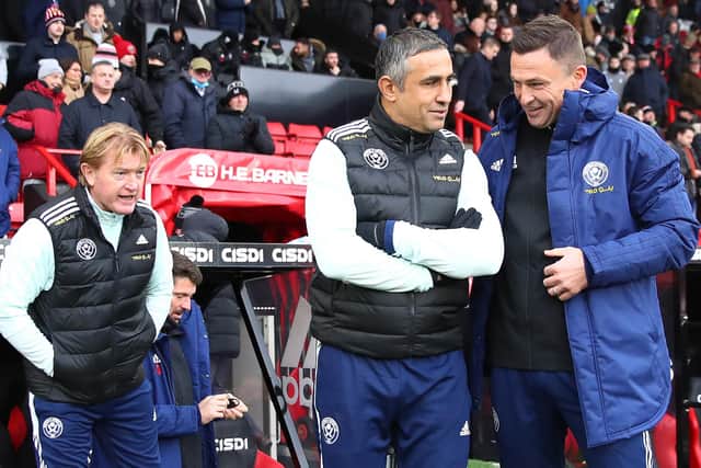 Stuart McCall and Jack Lester are part of Paul Heckingbottom's Sheffield United coaching team - with a new member to be announced soon: Simon Bellis / Sportimage