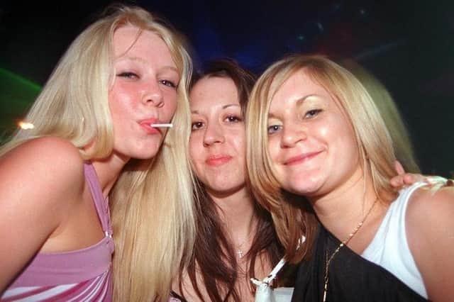 Clubbers on a night out at iconic Sheffield venue the Leadmill in 2003