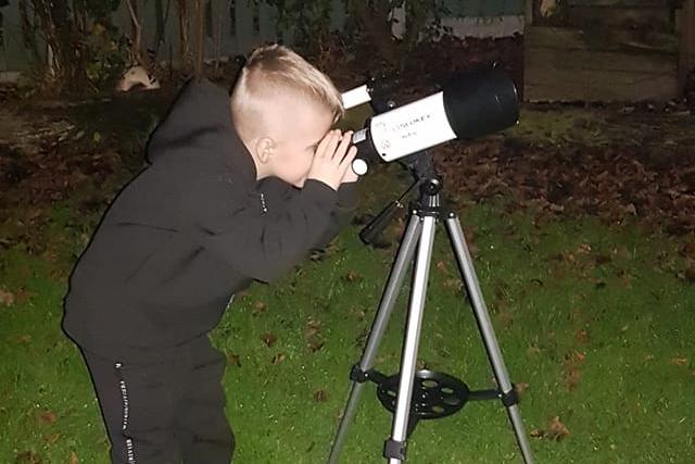 Stacey Louise Murray, said: "My son saying all his dreams came true because she had been dreaming of a telescope for ages and he now finally.has one."