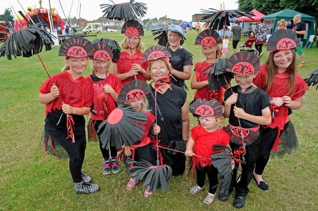 Hundreds took part in the 2014 Bridgemary Carnival. Betty Miller and her sweeps 19th July 2014. Picture: Ian Hargreaves 142181-1