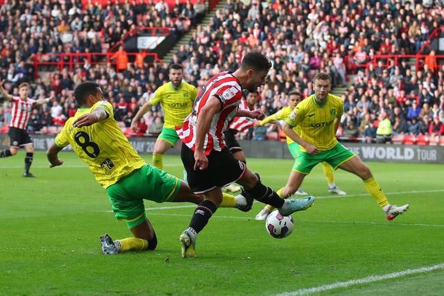 A superb early tackle led to an early chance for the Blades and he did excellently to meet Doyle's pass and cross for Ndiaye's opener. Went off in the second half which may have been another injury precaution as shifting Basham to right wing-back didn't appear the most obvious tactical change