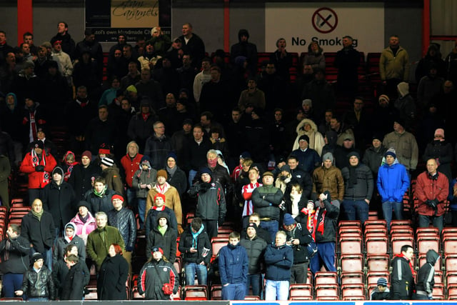 A long journey to Bristol City on a cold November night in 2010