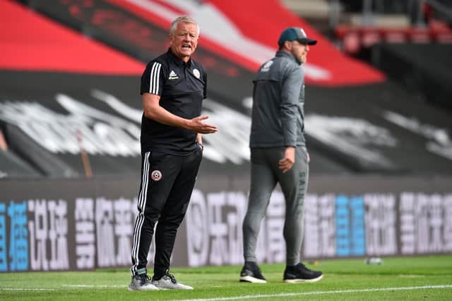 Sheffield United manager Chris Wilder revealed he wants to sign five more players before the start of the new Premier League season following his team''s friendly against Championship club Derby County at Pride Park on Tuesday evening: Glyn Kirk/Pool via Getty Images