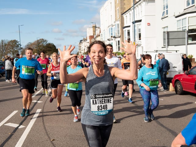 Action from the Great South Run. (201019-245)