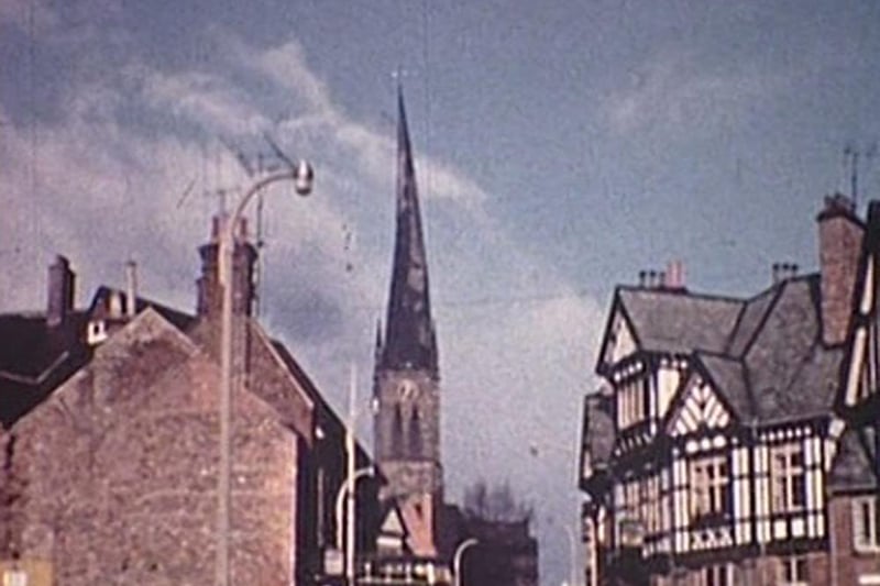 The famous spire seen in 1963