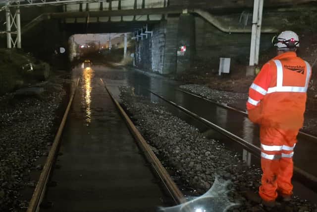 Network Rail teams worked through the night to fix and test the tracks.