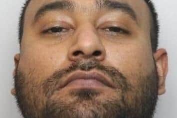 Pictured is Gulshazad Anwar, aged 36, of Greenland Close, at Darnall, Sheffield, who has been sentenced at Sheffield Crown Court to two years of custody after he pleaded guilty to dangerous driving, assault occasioning actual bodily harm, three counts of criminal damage and three counts of assaulting an emergency worker after he rammed three vehicles at a petrol service station to evade capture.