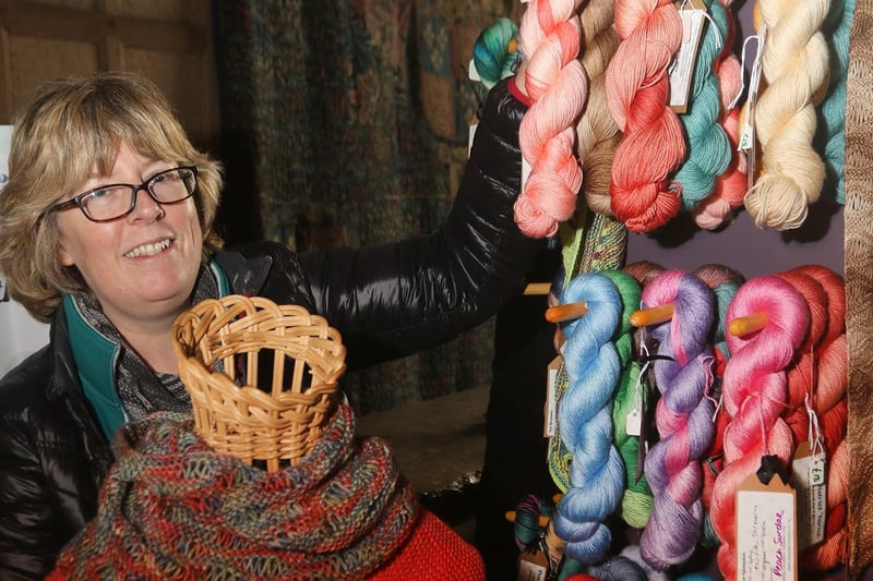 Pictured is Carrie Warr, of Peak District Yarns, Commercial Road, Tideswell. It produces unique, hand-dyed yarns, inspired by the landscape of the Peak District, and is a favourite of reader Liz Grec.