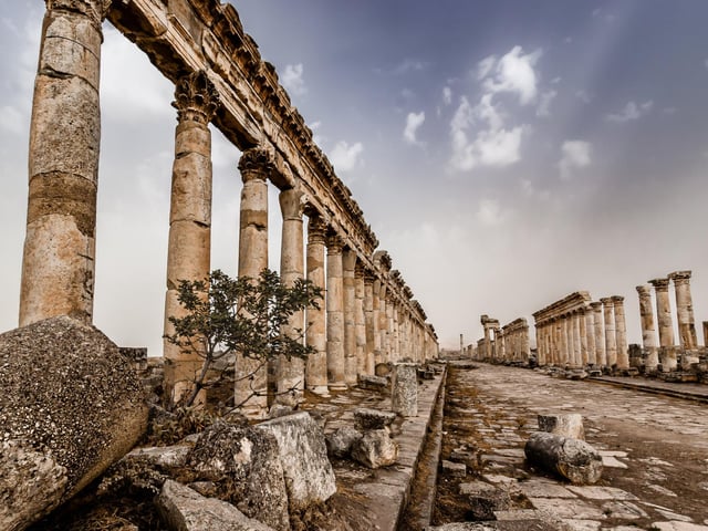 Winner - Where History Happened - Martin Chamberlain - Palmyra, Syria.
Skydivers over the Great Pyramids of Giza and a Welsh farmhouse are just some of the astonishing pictures from the 2020 Historic Photographer of the Year Awards. The awards called on photographers to capture “history all around usâ€, in the form of historical places and cultural sites around the world. Astonishing images of civilisation’s most iconic landmarks, including the Taj Mahal, Pompeii and the Palace of Versailles are just some of the historical sites featured. But the Overall Winner out of thousands of entries in the worldwide competition was awarded to Michael Marsh, for his sombre picture of Brighton Palace Pier, captioned “standing in the full force of weather and timeâ€.