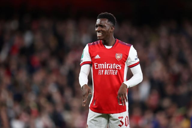 West Ham target Eddie Nketiah has told Arsenal boss Mikel Arteta that he wants to leave the club. (Daily Mail)

(Photo by Alex Pantling/Getty Images)