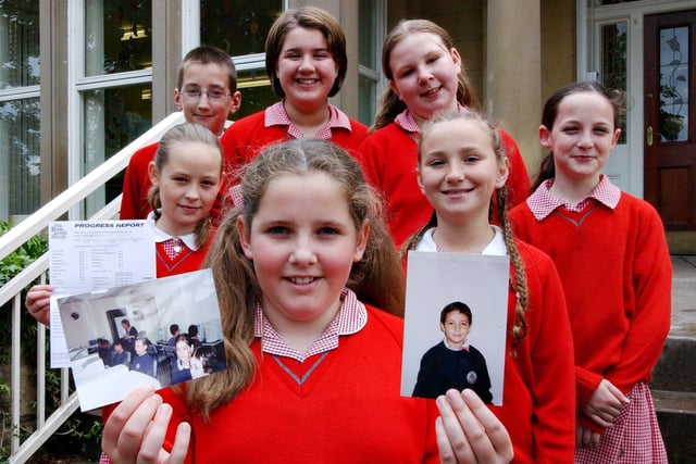 These Grindon Hall Christian School pupils raised money to buy computers for Armenia in 2003. Does this bring back memories?