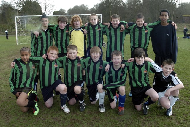 Myers Grove Under-13s in the Sheffield Schools FA Football Finals, March 2010