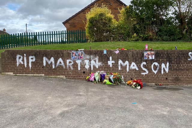 The names of the teenagers who died in a car crash in Kiveton Park near Sheffield have been painted on a wall in Rotherham as part of a touching tribute.