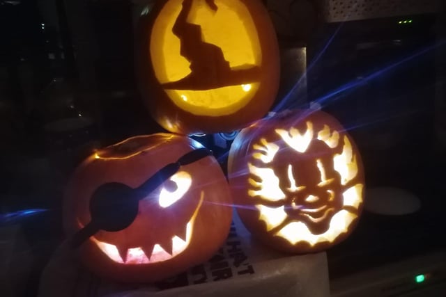 Spooky carvings from Laura Fellowes.
