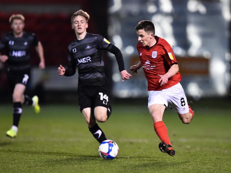 The left-field new signing starts in the defensive midfield role, after joining from Crewe Alexandra for just under £1m. His work rate and balance are top notch, and he'll do a fine job breaking up play and screening the back four.