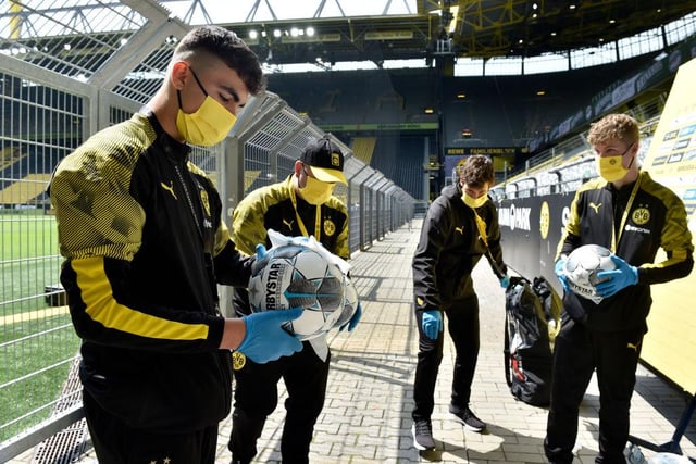 Even the match balls were disinfected prior to kick-off, as the Bundesliga look to take every precaution necessary.