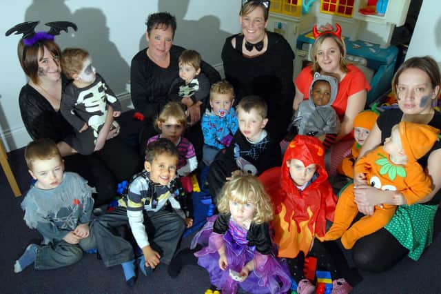 2008: staff and children had a spooktacular time at Hucknall Day Nursery’s Hallowe’en fancy dress party.