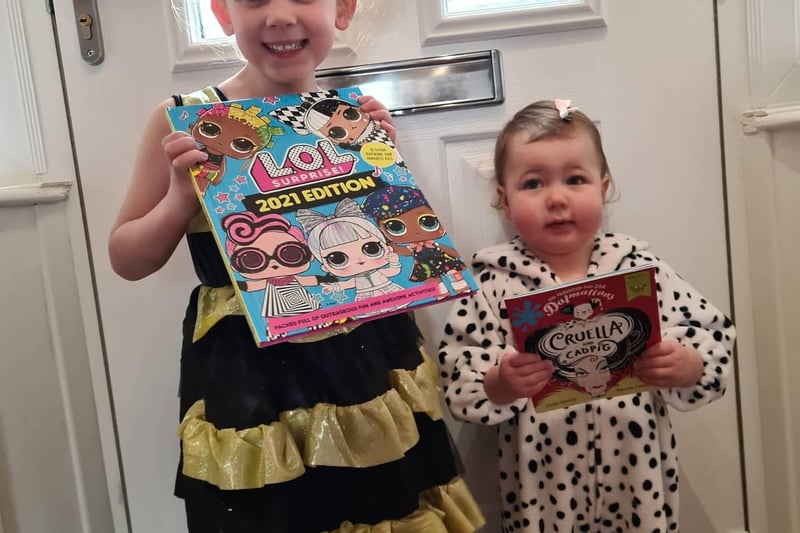 Molly-Mae and Daisy dressed up for World Book Day. Photo sent in by Jade Brindley