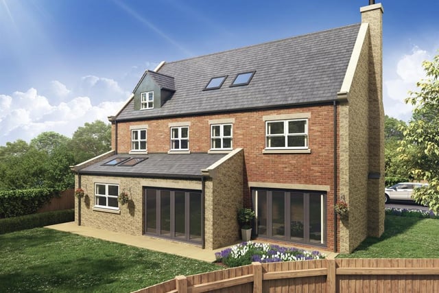 In the lap of luxury sits this new five-bedroom home on a development at Chesterfield Road in the village of Oakerthorpe, near Alfreton. It is on the market for £750,000 with estate agents Bagshaws Residential.