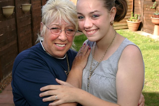 Shanni Naylor and Grandma Cathllen in 2007