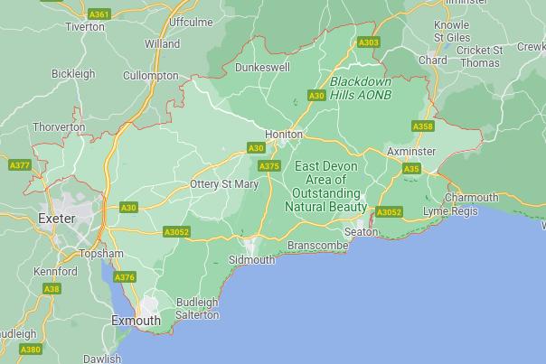 Located in the South West, East Devon has a rate of 28.2%