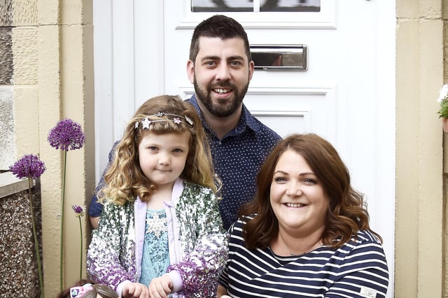Gerry started a new job two weeks ago working in digital marketing for law firm Anderson Strathern, and Gemma works as a befriender to bereaved families who have suffered the death of a child. Picture: Lisa Ferguson.