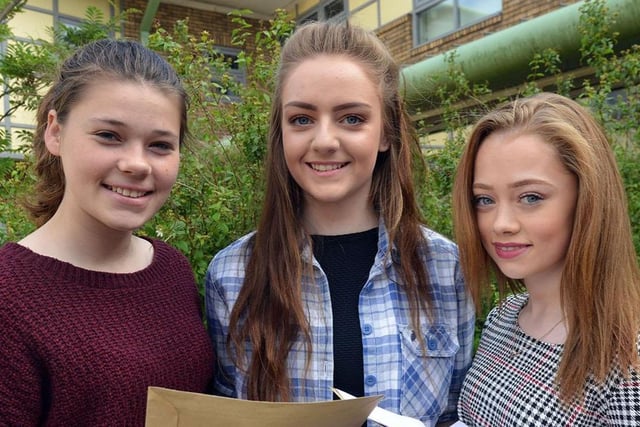 These St Hild's students were pictured on GCSE results day in 2015. Remember this?
