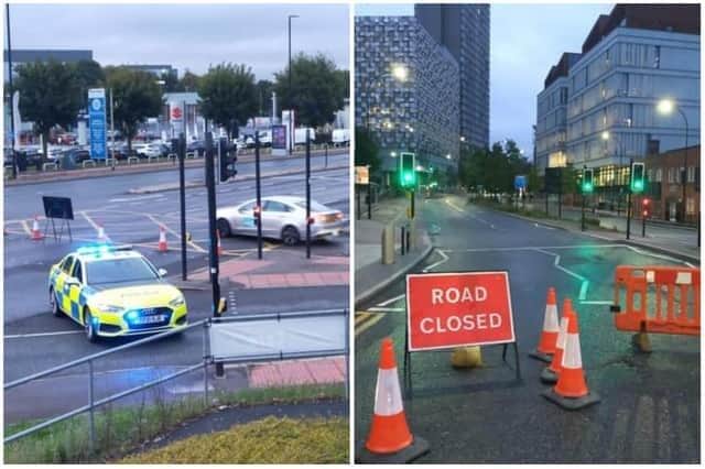 Police have cordoned off two areas.