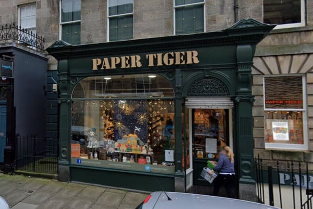 With branches on both Lothian Road and Stafford Street, Paper Tiger has long been a favourite with gift buyers in the Capital. They specialise in "quirky, designer cards and vintage wrapping paper, plus stationery and giftware."