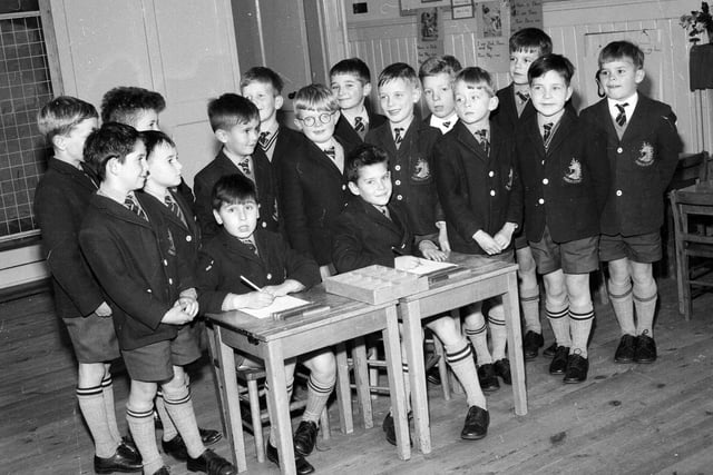 Pupils at James Gillespie's School are pictured demonstrating the cuisenaire method of learning arithmetic - which involved a series of coloured rods - in 1963.