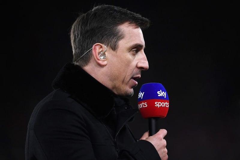 Is there a better football analyst on TV right now than Neville? You see to to think so, surprisingly only placing him sixth. On a loan move to ITV this summer from Sky Sports.