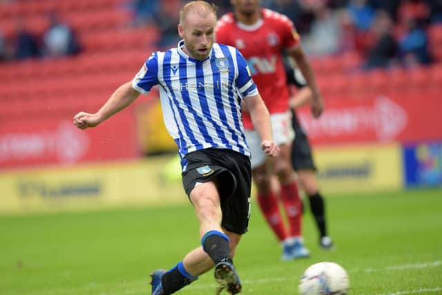 Barry Bannan in action for Sheffield Wednesday against Charlton in the reverse fixture. Photo: Steve Ellis.