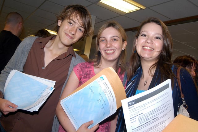 Alex Parry, Zoe Parson and Milissa Burton with their AS results in 2009