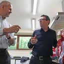 Prime Minister Andy Burnham, with Mayor of South Yorkshire Oliver Coppard. PIC: Annabel Lee-Ellis/PA Wire