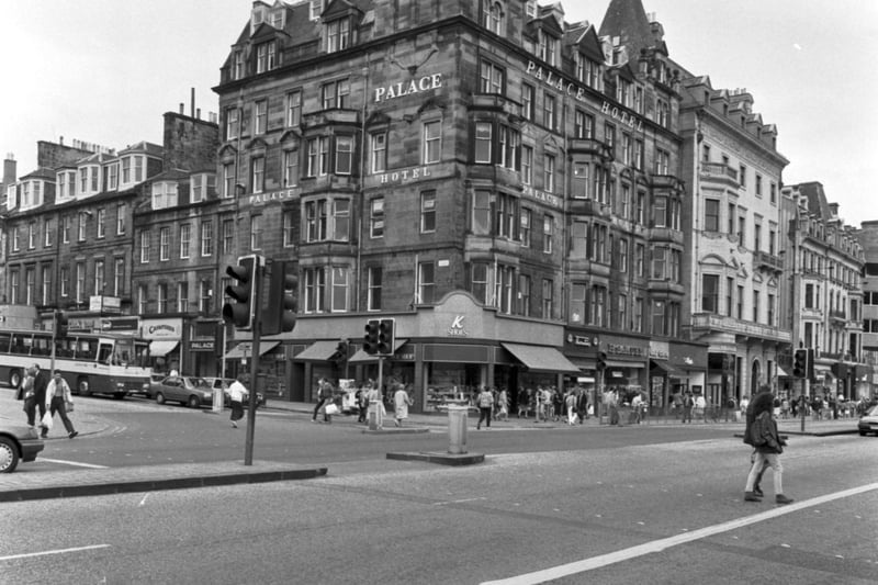 A new department store was planned for the Palace Hotel site in Edinburgh's Princes Street, June 1988.