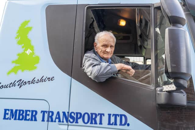 At 90 years old, Brian Wilson is thought to be the UK's oldest lorry driver - but he says he "doesn't want the fuss".