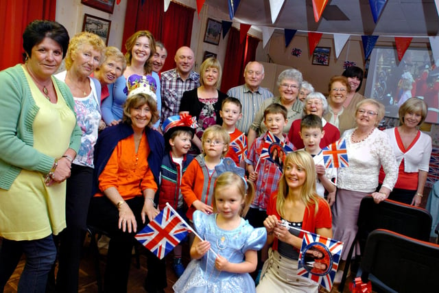 Royal wedding celebrations at the Fulwell Women's Institute extravaganza in 2011 where they had large screen televisions in the community centre.
