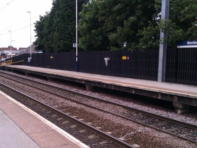 The Doncaster suburb of Bentley has seen its population rise by 1.8 per cent between 2014 and 2019. ONS figures state there were 17,399 people living in the area in 2014, rising to 17,659 in 2019. Pictured is Bentley railway station.