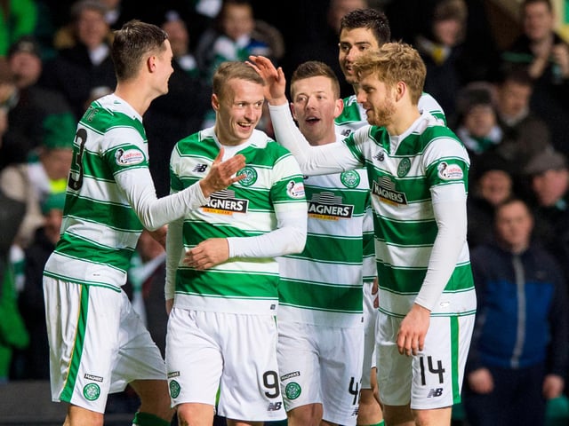 You knew Hamilton were in for a pummelling when they went 3-0 down inside 20 minutes and Leigh Griffiths hadn’t netted yet. He went on to claim a hat-trick with Rogic, Lustig, Bitton, Forrest and McGregor competing the rout.