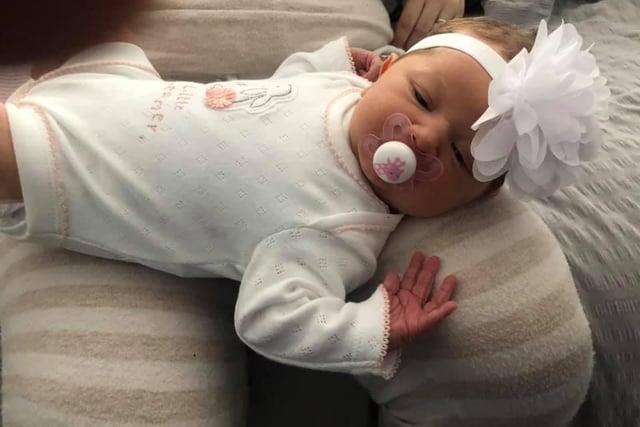Carly Louise Barrington sent in this picture of Matilda Maria, born on 28 March weighing 7lb 15ozs.