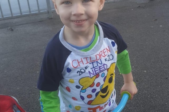 Suzzie Baker shared this picture of her son Jenson Peterson who is three-years-old.