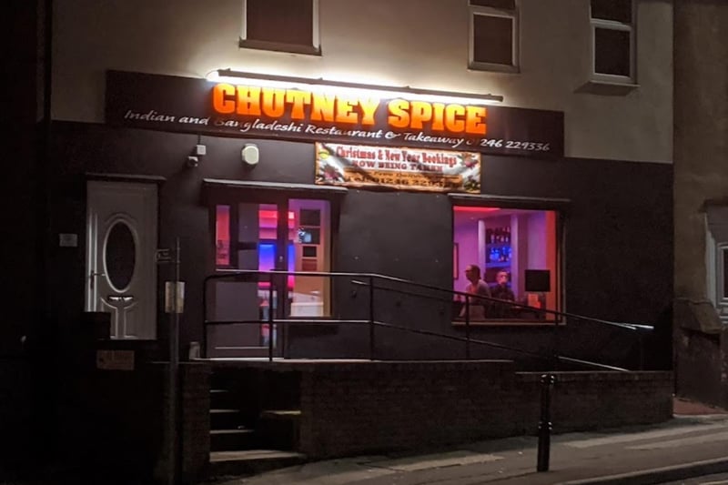 Chutney Spice, 50-52 Church Street, Brimington, Chesterfield, S43 1JG. Rating: 4.6 out of 5 (based on Google Reviews). "Food was second to none and service was attentive but not intrusive."